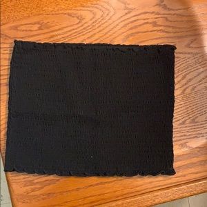 Women’s black tube top